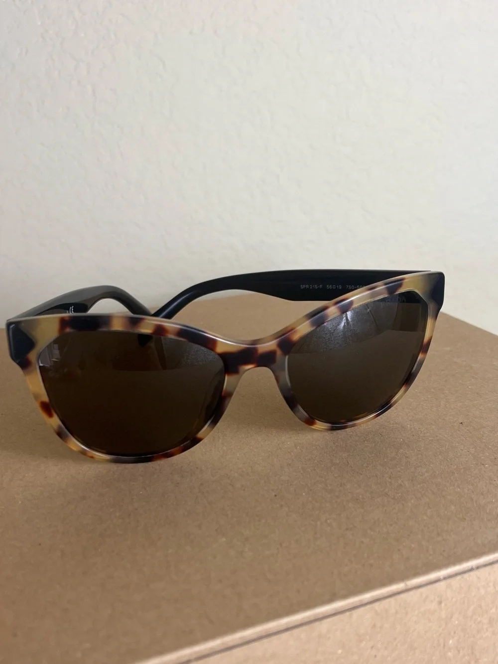 Prada Tortoiseshell / Tortoise Havana Cat-Eye Sunglasses